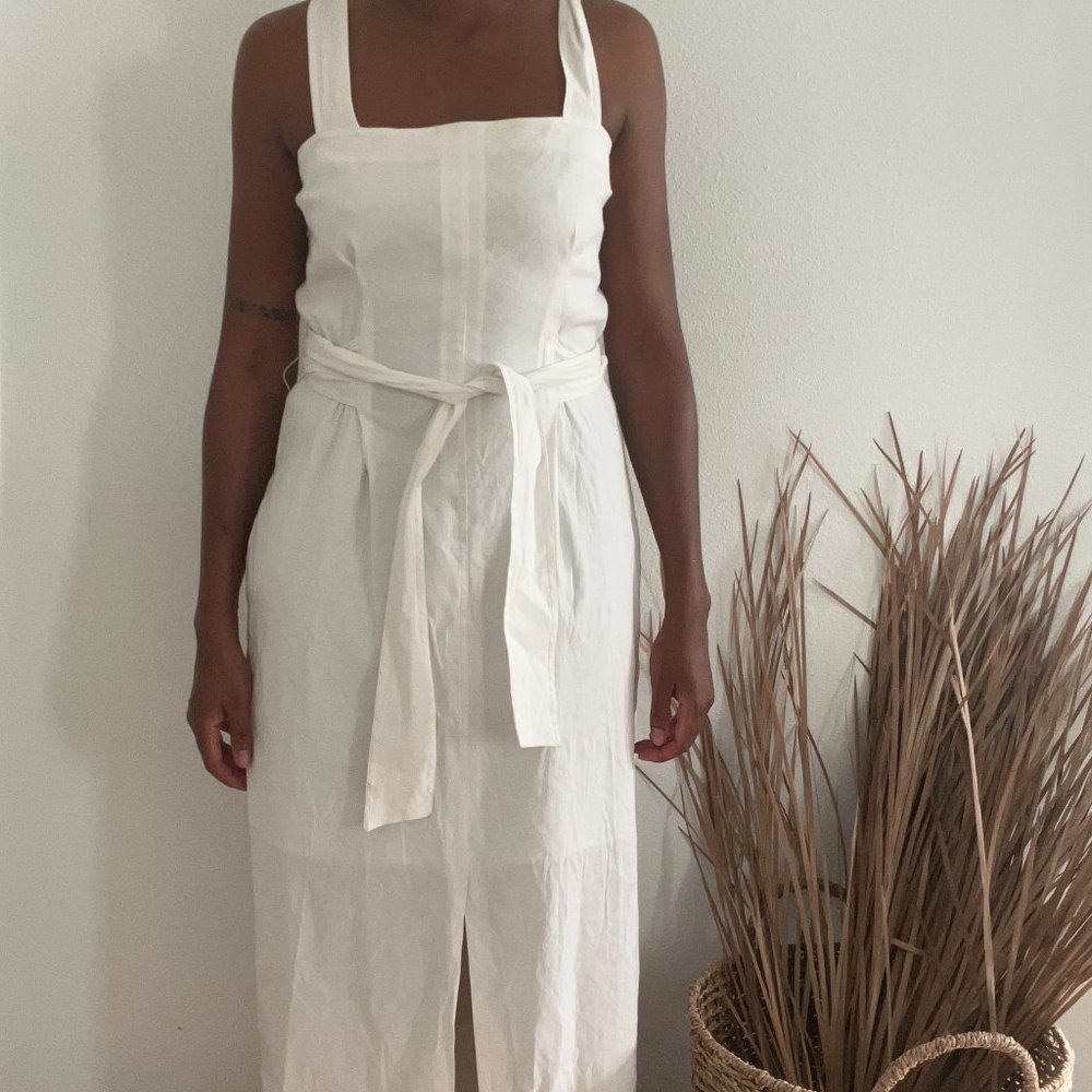Vince linen blend dress